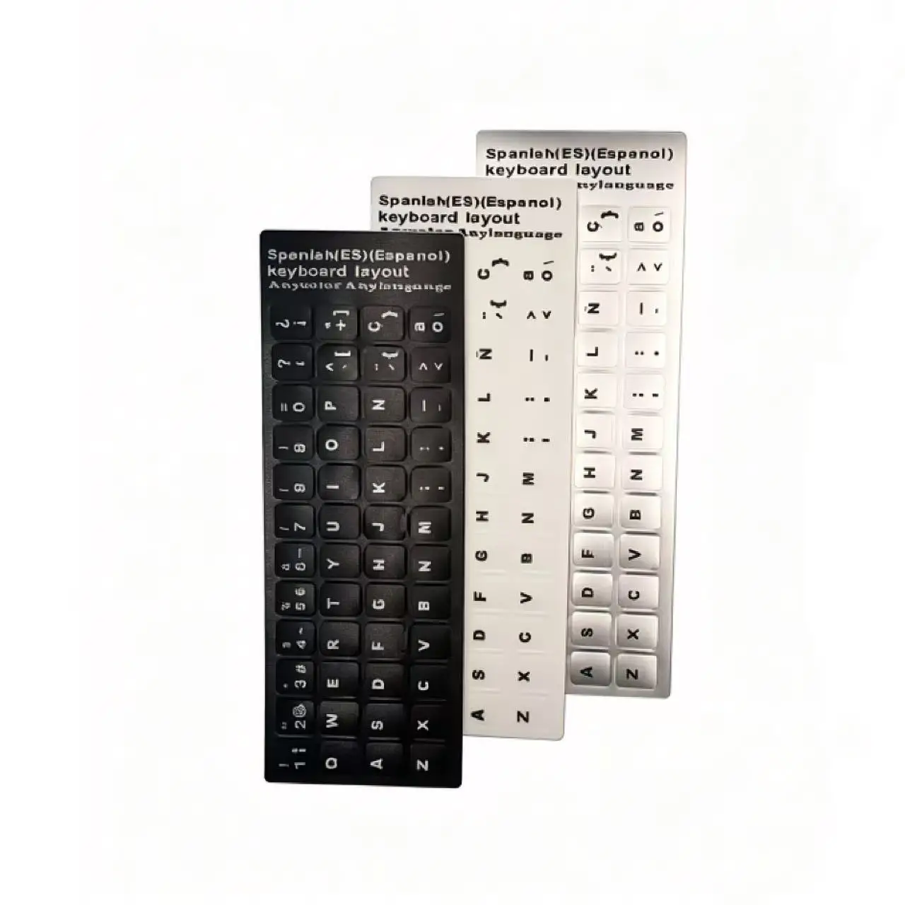 Matte Spanish Keyboard Stickers | Español Key Labels with Ñ, Waterproof for Laptop Desktop
Matte Spanish Keyboard Stickers | Español Key Labels with Ñ, Waterproof for Laptop Desktop