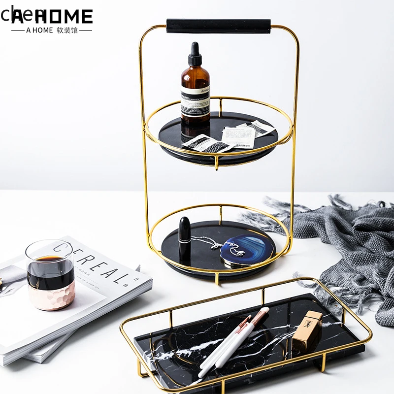 LXC Light Luxury Marble Tray Bathroom Cosmetic Storage Rack Long Shape Home Creative Dessert Organizer Tray
LXC Light Luxury Marble Tray Bathroom Cosmetic Storage Rack Long Shape Home Creative Dessert Organizer Tray