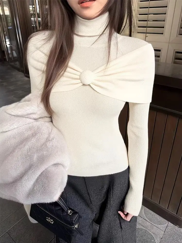 Korean Style Women's Knitted Slim Fit Mid-Neck Half-High Neck Floral Print Base Shirt Autumn Winter Thickened Long Sleeve Top
Korean Style Women's Knitted Slim Fit Mid-Neck Half-High Neck Floral Print Base Shirt Autumn Winter Thickened Long Sleeve Top