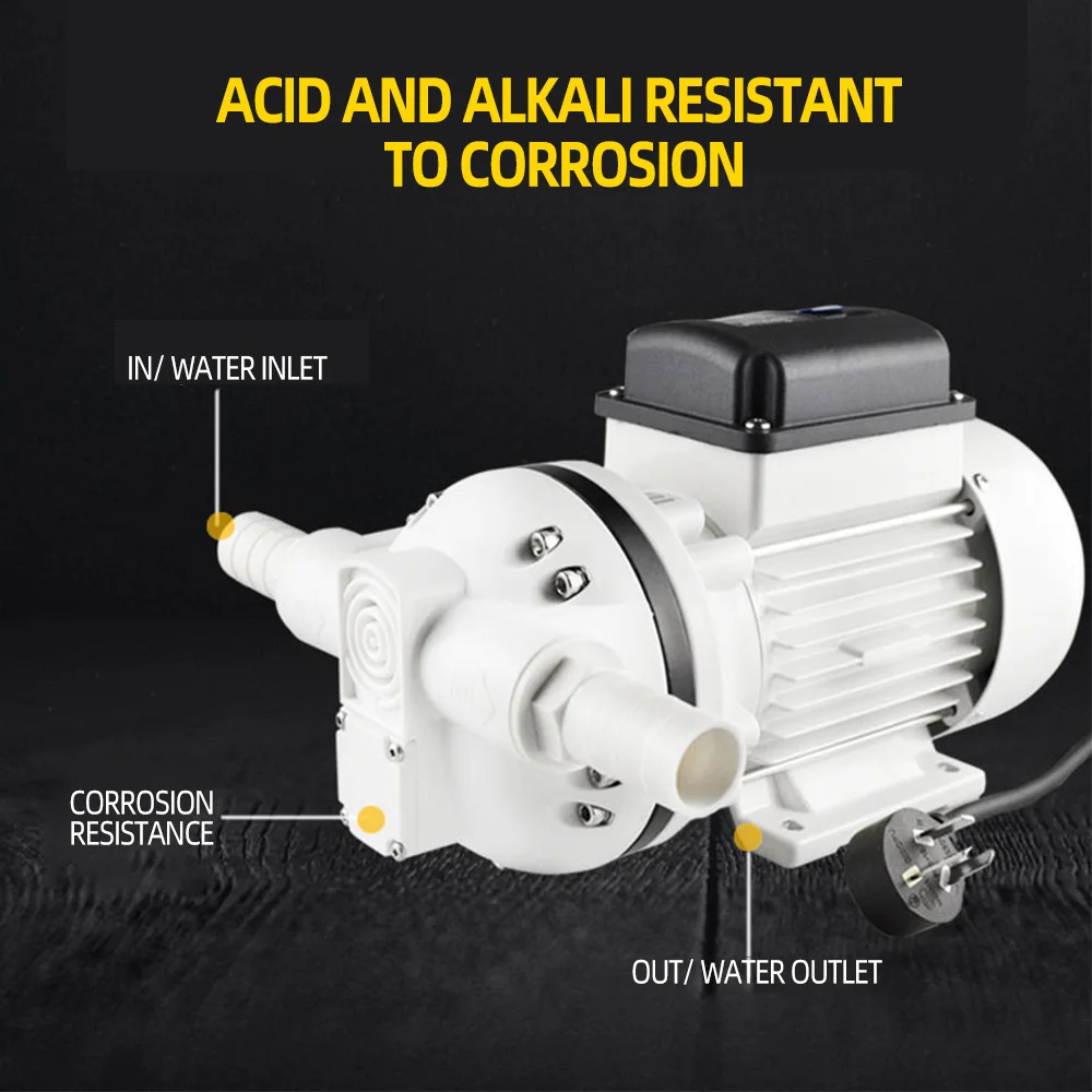 40L/min Suction Water Pump Corrosion-resistant Chemical Pump 12V/24V/220V 400W DN25 Electric Diaphragm Pump
40L/min Suction Water Pump Corrosion-resistant Chemical Pump 12V/24V/220V 400W DN25 Electric Diaphragm Pump