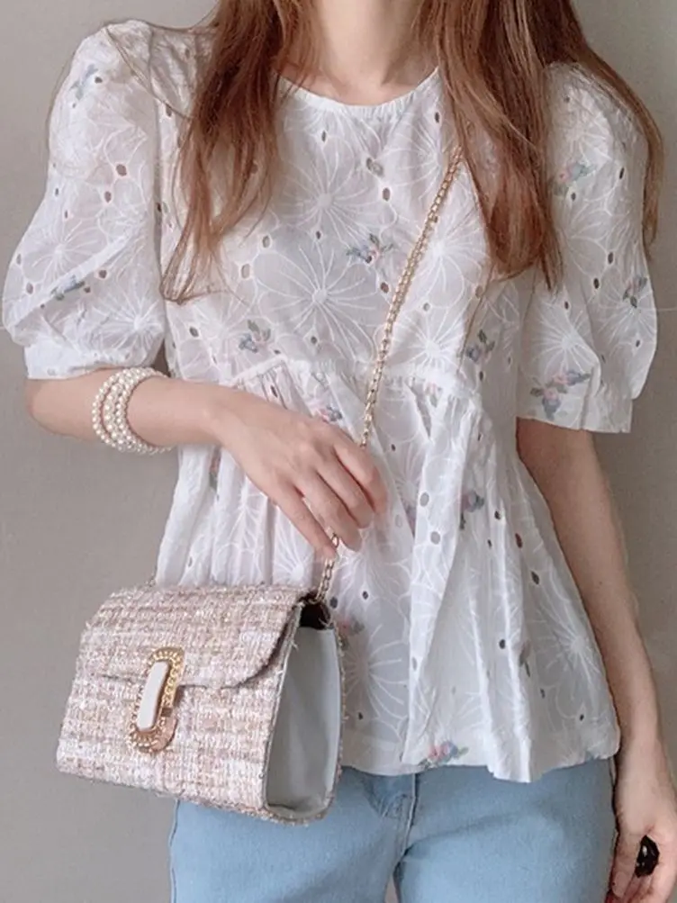 Summer Women Blouses Spring Shirt Female Womens Blouse Blusas Casual Elegant Vintage short Sleeve Cotton Oversize Loose White
Summer Women Blouses Spring Shirt Female Womens Blouse Blusas Casual Elegant Vintage short Sleeve Cotton Oversize Loose White