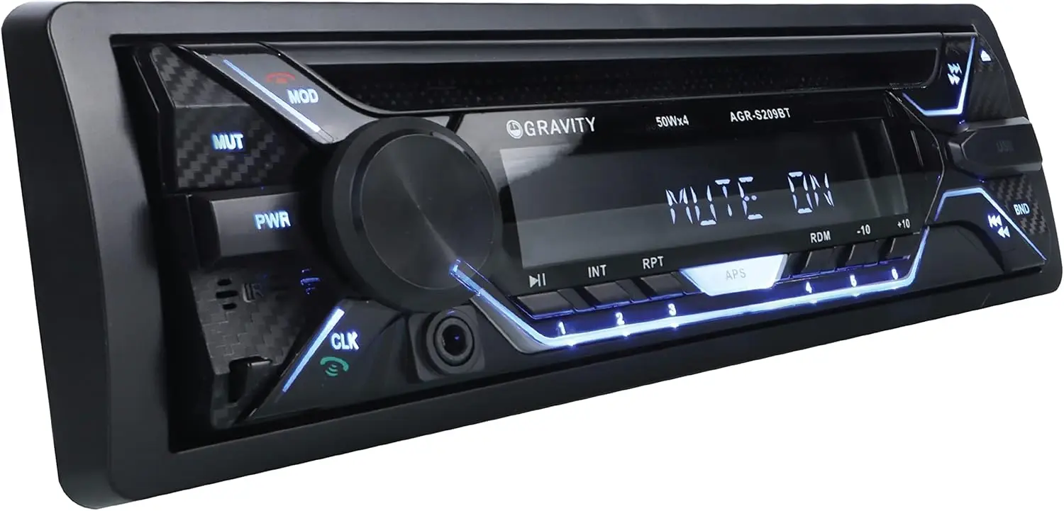 AGR-209BT Car Audio Receiver with Bluetooth, FM, USB, SD, MP3/WMA Support, Remote Control
AGR-209BT Car Audio Receiver with Bluetooth, FM, USB, SD, MP3/WMA Support, Remote Control