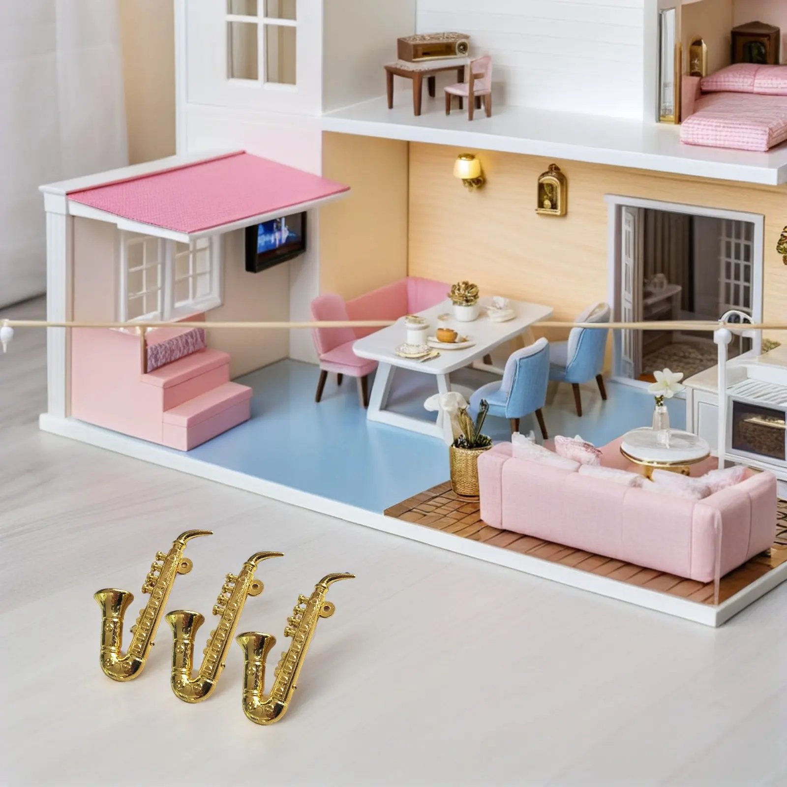 3Pcs Mini Musical Instruments Plastic Saxophone Style Lightweight Decoration for Home Kids Bedroom Display Collection
3Pcs Mini Musical Instruments Plastic Saxophone Style Lightweight Decoration for Home Kids Bedroom Display Collection