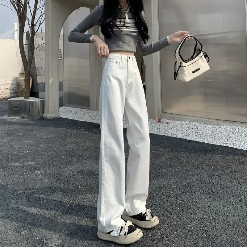 High Waist Wide Leg Jeans Women's Straight Cut Loose Drapey Short plus Size Floor Length Pants Slim Fit Summer New Arrival
High Waist Wide Leg Jeans Women's Straight Cut Loose Drapey Short plus Size Floor Length Pants Slim Fit Summer New Arrival