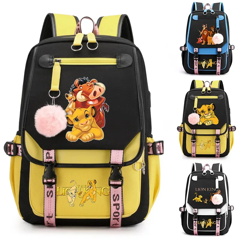 Король Лев Симба Школьная сумка для мальчиков и девочек USB-зарядка для ноутбука Мультяшный рюкзак Женский мужской рюкзак Дорожная сумка Mochila Bookbag
Король Лев Симба Школьная сумка для мальчиков и девочек USB-зарядка для ноутбука Мультяшный рюкзак Женский мужской рюкзак Дорожная сумка Mochila Bookbag