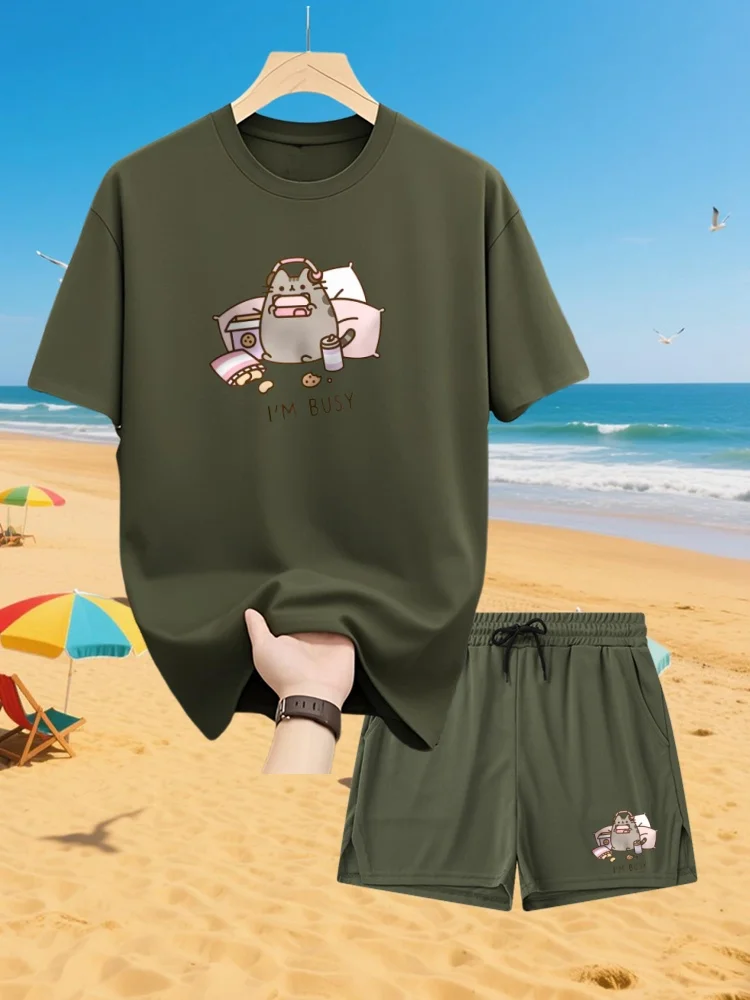 Summer New Sorry I'M Busy Cat Playing Games With Headphones Man T Shirt High Quality Brand Clothing Loose T Shirts Shirt Tops
Summer New Sorry I'M Busy Cat Playing Games With Headphones Man T Shirt High Quality Brand Clothing Loose T Shirts Shirt Tops