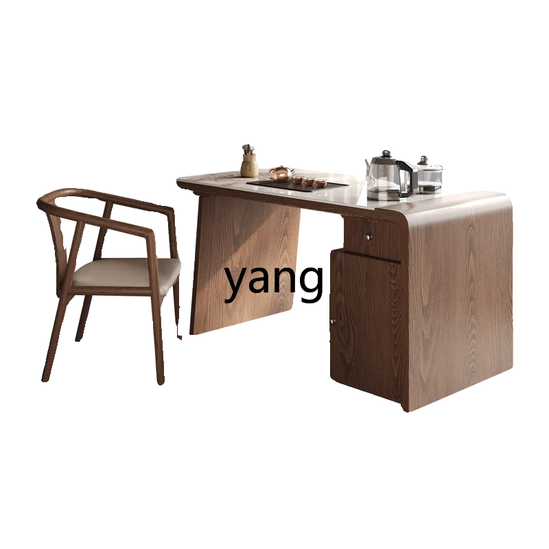 LCX household ash wood multi-functional Italian minimalist kung fu rock slab tea table
LCX household ash wood multi-functional Italian minimalist kung fu rock slab tea table