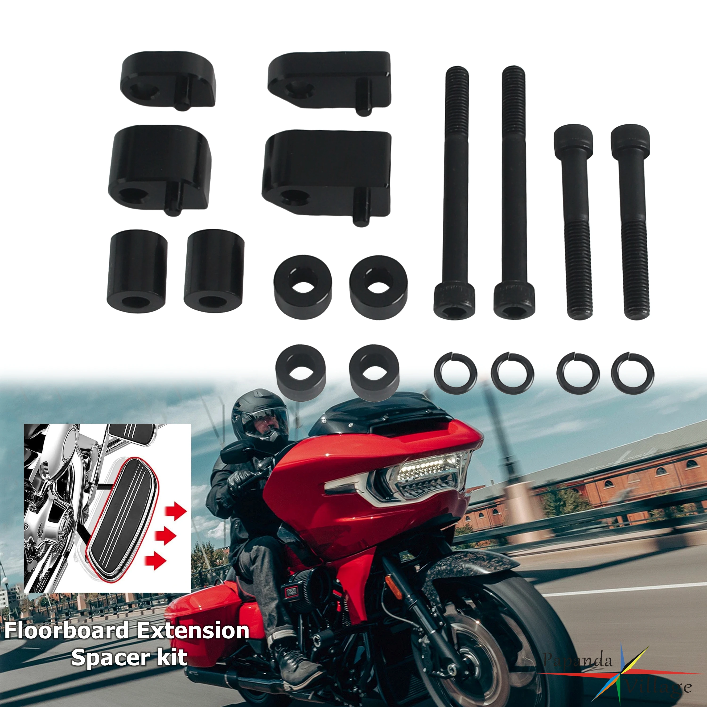 Driver Floorboard Extensions Bracket Footrest Extenders For Harley CVO Road Glide ST FLTRXSTSE Road Glide Police FLTRXP 2024-25
Driver Floorboard Extensions Bracket Footrest Extenders For Harley CVO Road Glide ST FLTRXSTSE Road Glide Police FLTRXP 2024-25