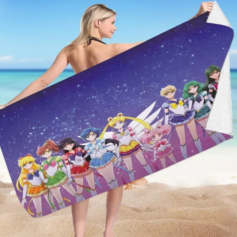 Anime Sailor Moon Beach Towel Girls Cartoon Kawaii Summer Towels Bathroom Bath Towel Cosplay Swim Towels Travel Towel Quick Dry
Anime Sailor Moon Beach Towel Girls Cartoon Kawaii Summer Towels Bathroom Bath Towel Cosplay Swim Towels Travel Towel Quick Dry
