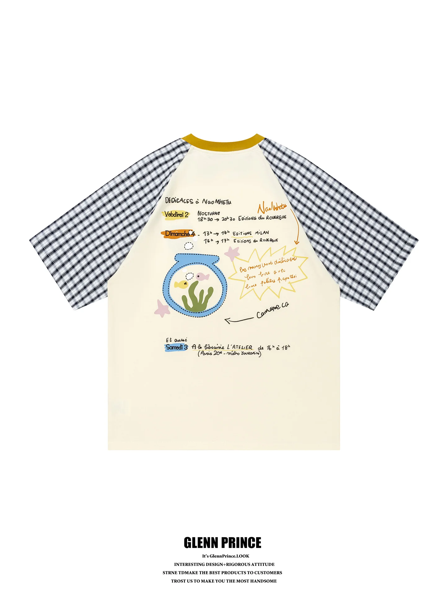 GPstudio Korean College Style Cartoon Embroidery Plaid Patchwork Shoulder T-Shirt Men's Youth Loose Top Breathable Cotton Sum...
GPstudio Korean College Style Cartoon Embroidery Plaid Patchwork Shoulder T-Shirt Men's Youth Loose Top Breathable Cotton Sum...