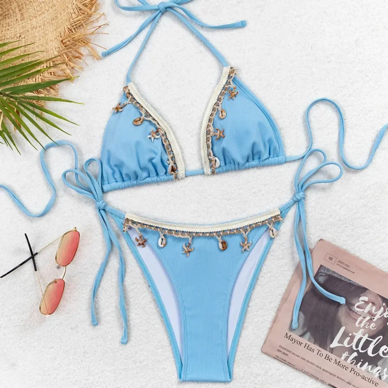 New Sexy Bikinis Blue Swimsuits Women's Swimwear Push Up Female Beach Swim Wear Bathing Suits Brazilian Bikini Set Pool Bather
New Sexy Bikinis Blue Swimsuits Women's Swimwear Push Up Female Beach Swim Wear Bathing Suits Brazilian Bikini Set Pool Bather