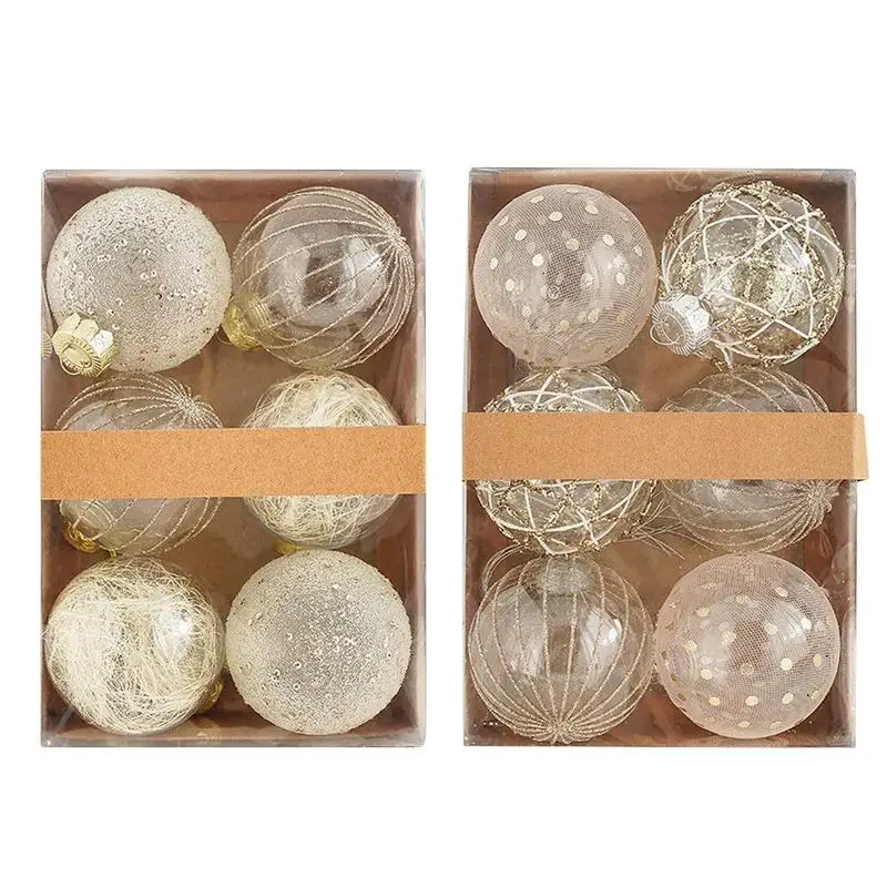 Ornaments for Christmas Tree Holiday Ornament Balls Set of 6 Hangable Ball Ornament for Winter Decorations for Indoor Outdoor
Ornaments for Christmas Tree Holiday Ornament Balls Set of 6 Hangable Ball Ornament for Winter Decorations for Indoor Outdoor