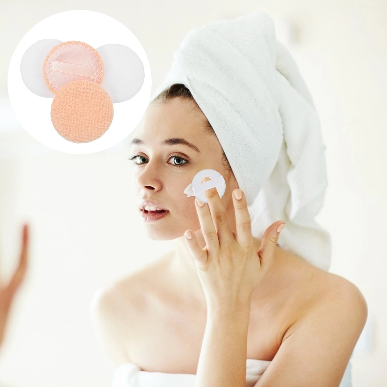 20Pcs Makeup Puff Round Loose Powder Puff Soft Cotton Applicator for Foundation Concealer Blending Tool
20Pcs Makeup Puff Round Loose Powder Puff Soft Cotton Applicator for Foundation Concealer Blending Tool