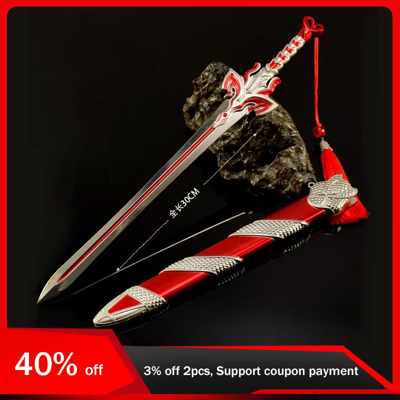 The Legend of Qin 30cm/11.8in Samurai Sword Weapon Model Metal Props Cosplay Anime Peripherals Boyfriend Gifts Table Top Display
The Legend of Qin 30cm/11.8in Samurai Sword Weapon Model Metal Props Cosplay Anime Peripherals Boyfriend Gifts Table Top Display