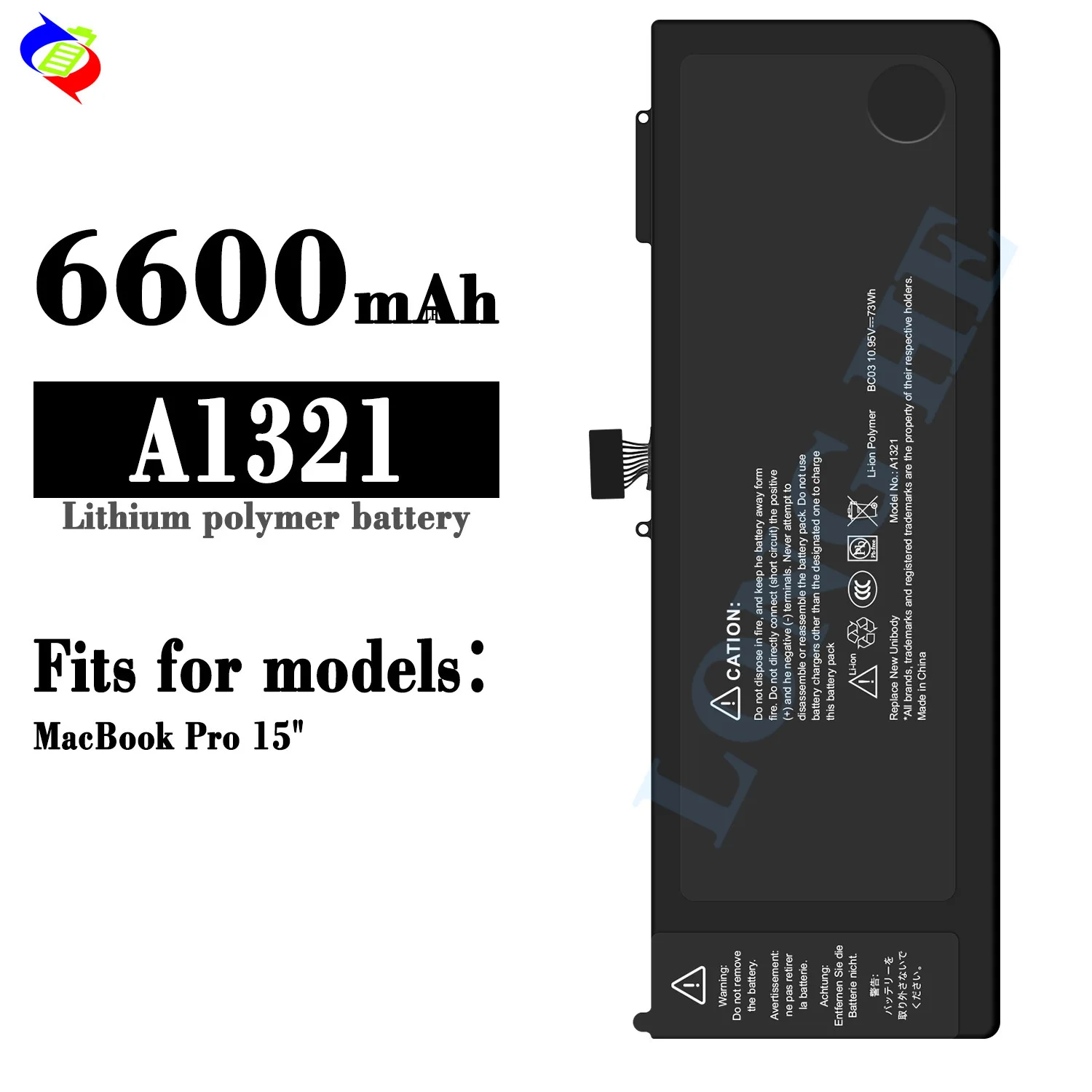 A1321 A1286 Laptop Battery for MacBook Pro 15 inch A1286 Mid 2009 2010 Replacement Battery MB985 MB986 MC118 MC373
A1321 A1286 Laptop Battery for MacBook Pro 15 inch A1286 Mid 2009 2010 Replacement Battery MB985 MB986 MC118 MC373