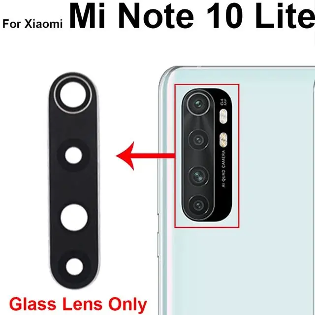 Стеклянная крышка для объектива задней камеры для Xiaomi Mi Note 10 Lite, Задняя Основная камера, стеклянная рамка для объектива, держатель, запасные части
Стеклянная крышка для объектива задней камеры для Xiaomi Mi Note 10 Lite, Задняя Основная камера, стеклянная рамка для объектива, держатель, запасные части