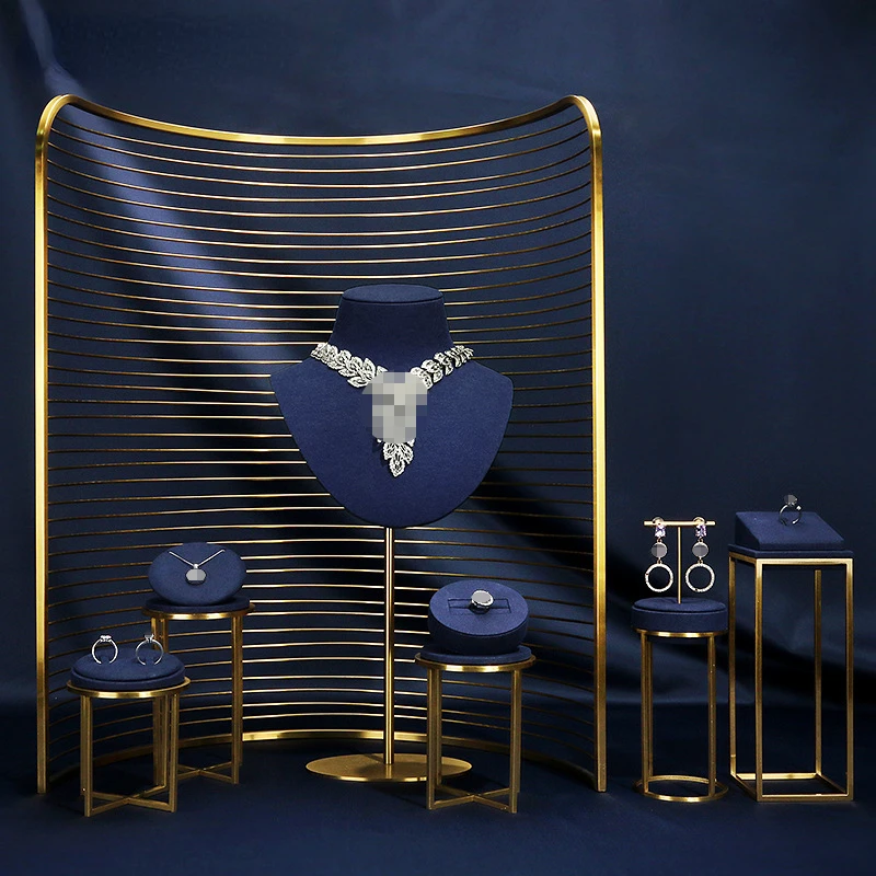 Jewelry Props Upscale Window Portrait Necklace Display Rack Earrings Ring Jewelry Display Royal Blue Jewelry Display Rack
Jewelry Props Upscale Window Portrait Necklace Display Rack Earrings Ring Jewelry Display Royal Blue Jewelry Display Rack