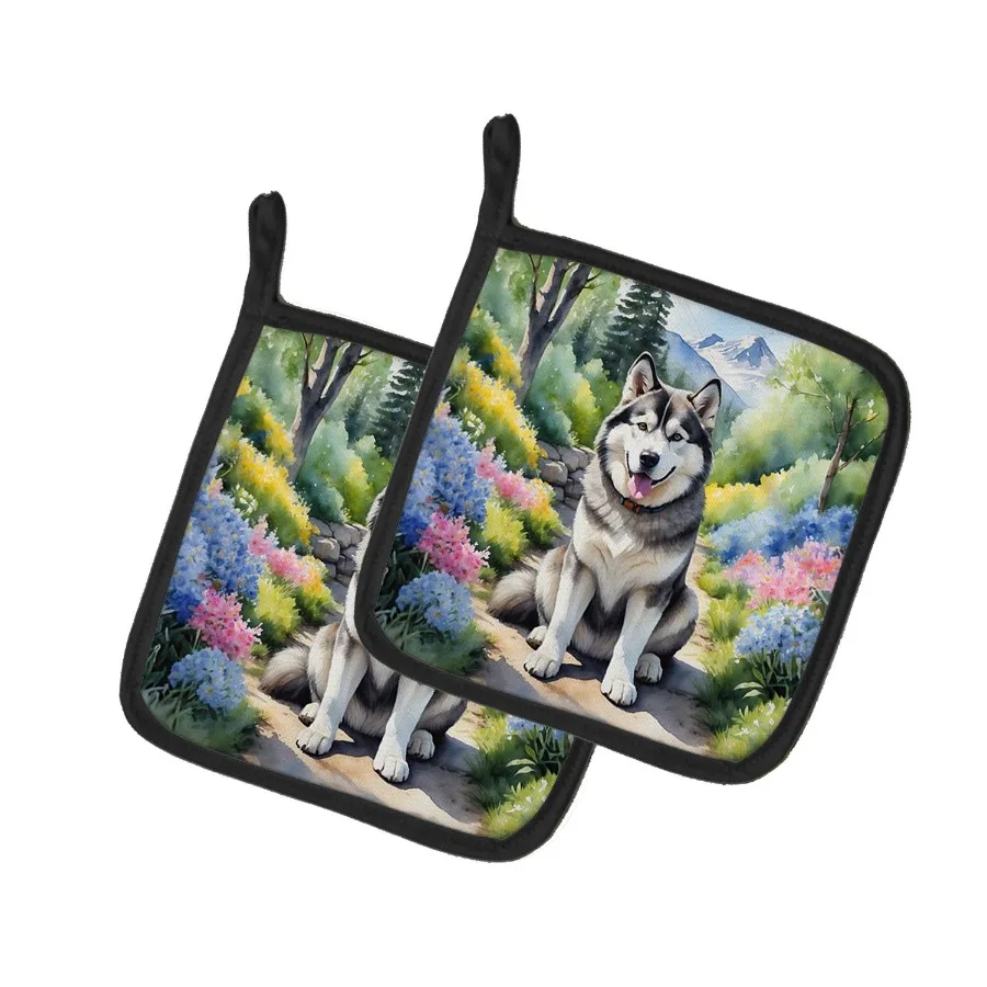 Alaskan Malamute Spring Garden Пара держателей для кастрюль Кухонные термостойкие держатели для кастрюль Наборы горячих подушечек для духовки для приготовления пищи, выпечки, барбекю
Alaskan Malamute Spring Garden Пара держателей для кастрюль Кухонные термостойкие держатели для кастрюль Наборы горячих подушечек для духовки для приготовления пищи, выпечки, барбекю