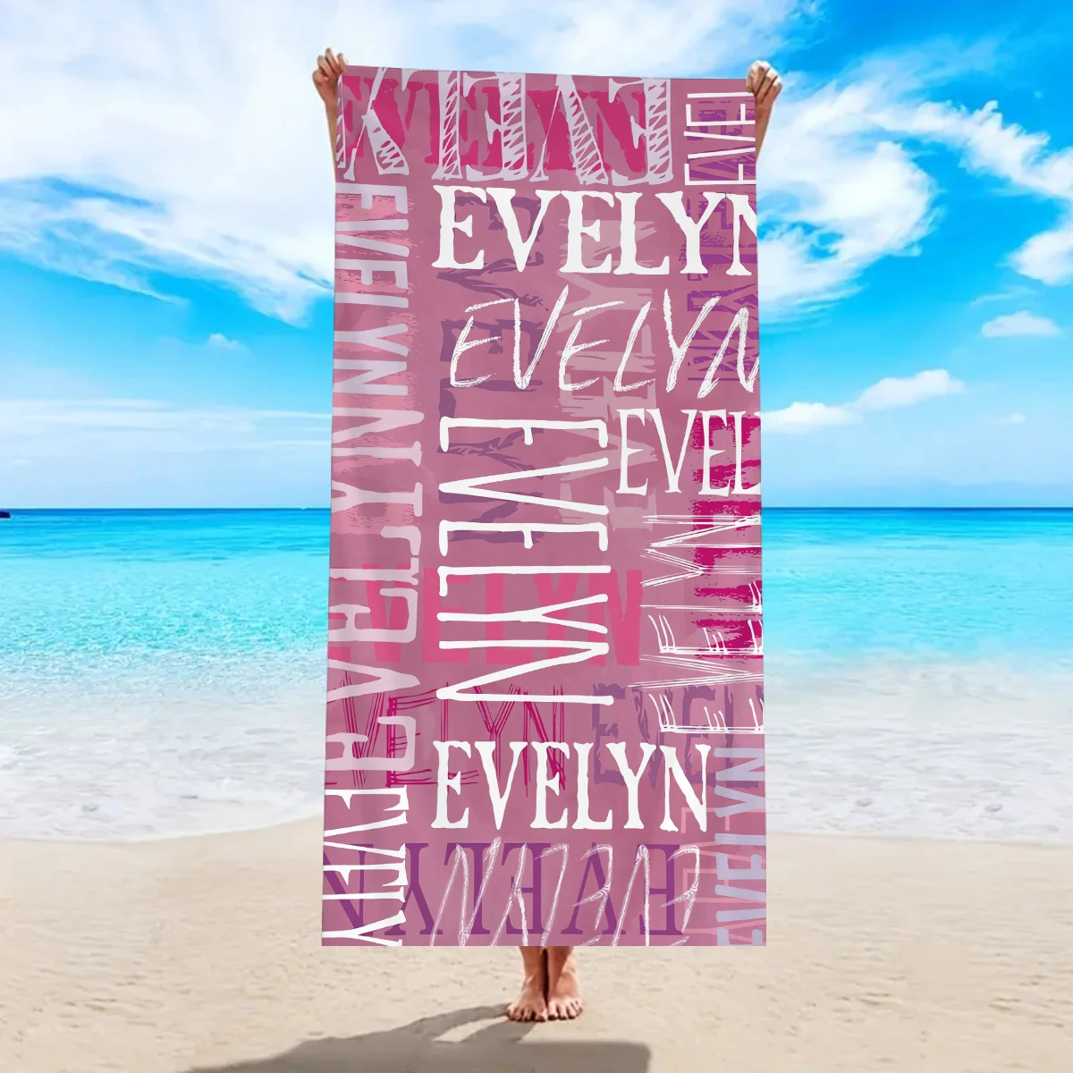 1pc Personalized letter beach towel, multifunctional beach towel for outdoor sports, vacation, swimming, gym, shower room
1pc Personalized letter beach towel, multifunctional beach towel for outdoor sports, vacation, swimming, gym, shower room