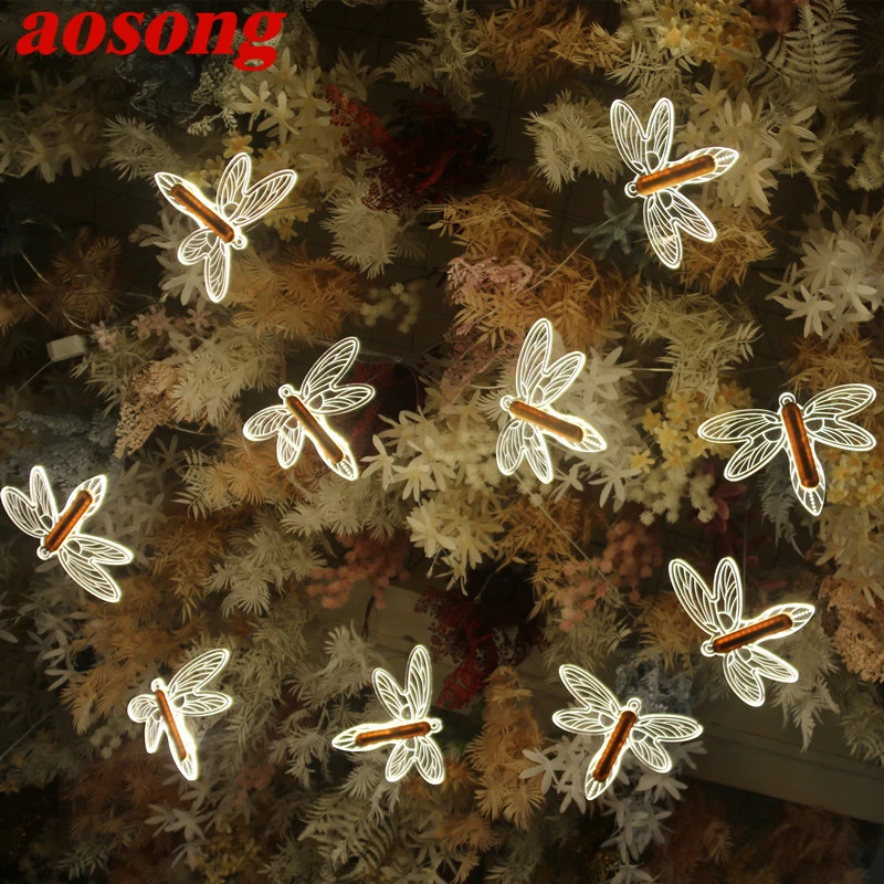 AOSONG Modern Wedding Pendant Lamp Festival Lights Atmosphere LED Light For Party Stage Windmill Dragonfly Decorationnd
AOSONG Modern Wedding Pendant Lamp Festival Lights Atmosphere LED Light For Party Stage Windmill Dragonfly Decorationnd
