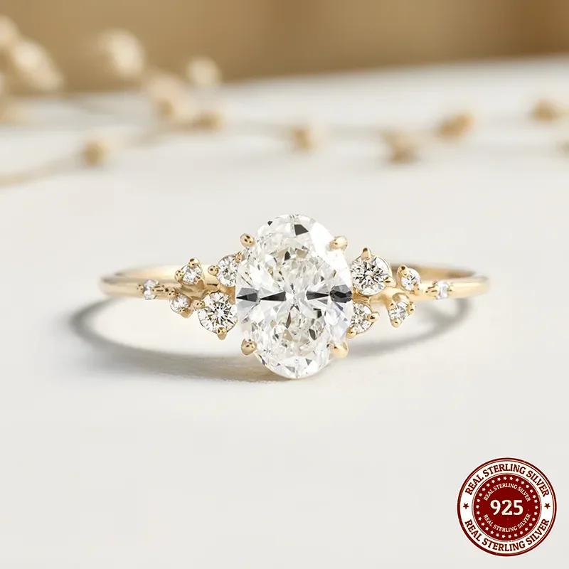 Unique Oval Cut 1ct-3ct Moissanite Halo Ring 925 Sterling Silver Half Eternity Rings for Woman Wedding Jewelry with Certificate
Unique Oval Cut 1ct-3ct Moissanite Halo Ring 925 Sterling Silver Half Eternity Rings for Woman Wedding Jewelry with Certificate