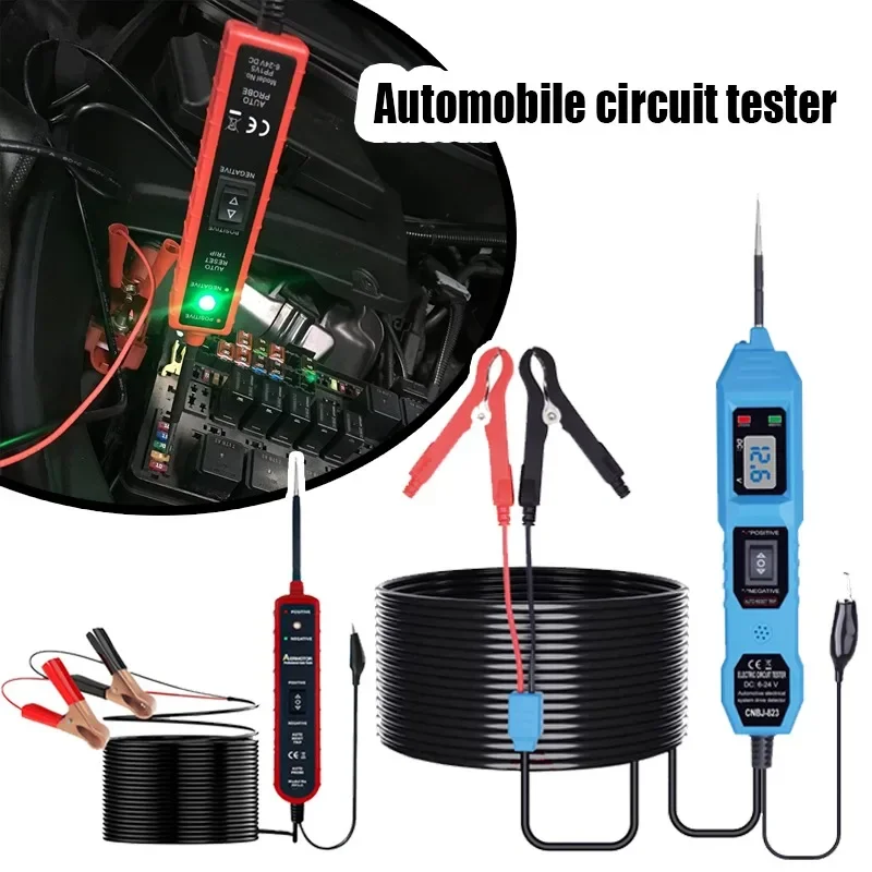 6V-24V Automotive Electric Circuit Tester Universal Car Electrical System Tester Voltage Power Probe Kit LED Digital Display
6V-24V Automotive Electric Circuit Tester Universal Car Electrical System Tester Voltage Power Probe Kit LED Digital Display