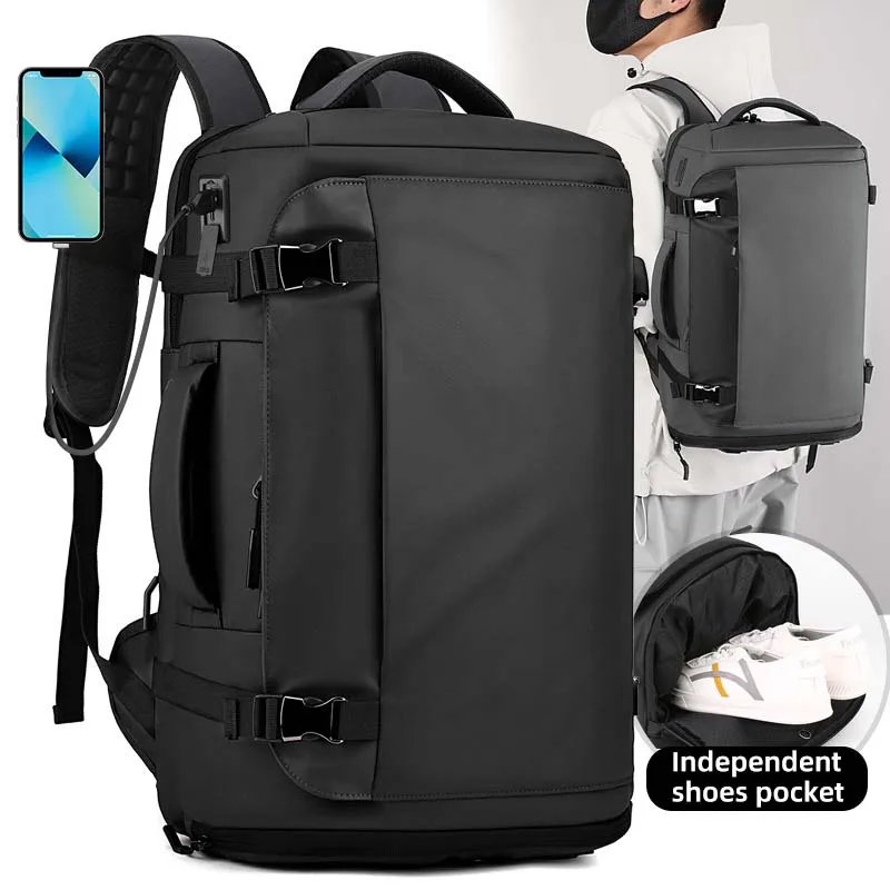 Large Capacity Men Travel Backpack with Shoe Pocket USB Charging Laptop Briefcase Bag Wear-resistant Business Commuter Rucksack
Large Capacity Men Travel Backpack with Shoe Pocket USB Charging Laptop Briefcase Bag Wear-resistant Business Commuter Rucksack