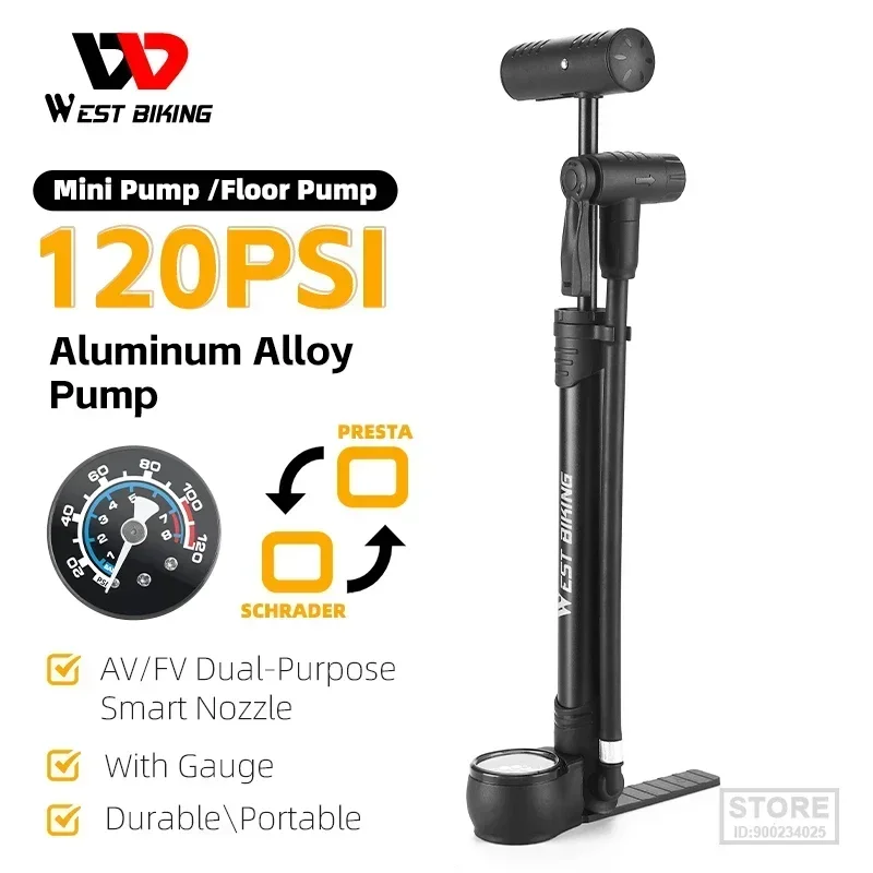 Portable Air Pump MTB Road Bike Easy Rotation Switch Schrader Presta Nozzle Hand/Floor Pump With Pressure Gauge
Portable Air Pump MTB Road Bike Easy Rotation Switch Schrader Presta Nozzle Hand/Floor Pump With Pressure Gauge
