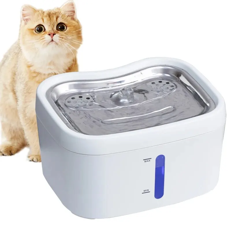 Cat Water Fountain With LED Light Visible Water Volume Cat Dog Drinking Fountain Automatic Stainless Steel Pets Cats Dispenser
Cat Water Fountain With LED Light Visible Water Volume Cat Dog Drinking Fountain Automatic Stainless Steel Pets Cats Dispenser