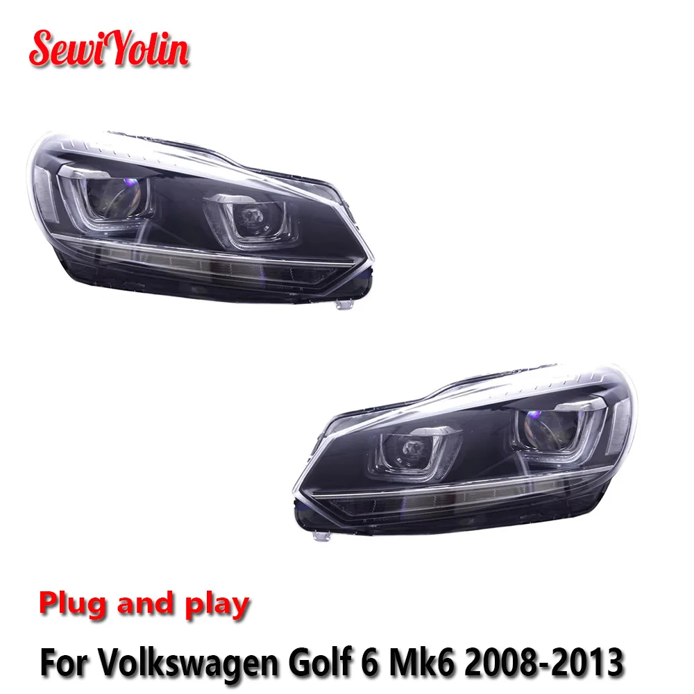 Car LED Headlight Light Assemblies For Volkswagen Golf 6 Mk6 2008-2013 Auto Fog DRL Brake Turn Signal Lamp Plug and Play
Car LED Headlight Light Assemblies For Volkswagen Golf 6 Mk6 2008-2013 Auto Fog DRL Brake Turn Signal Lamp Plug and Play