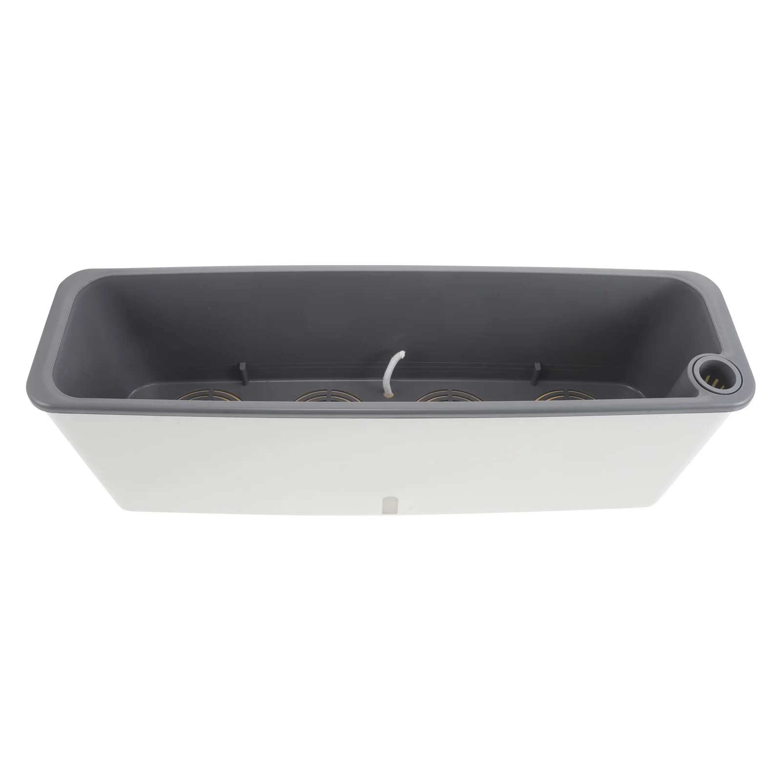 Plastic Window Planter Box Rectangular Planter Pots Water Storage Balcony Windowsill Gardening Vegetable Herb Flower Growing
Plastic Window Planter Box Rectangular Planter Pots Water Storage Balcony Windowsill Gardening Vegetable Herb Flower Growing
