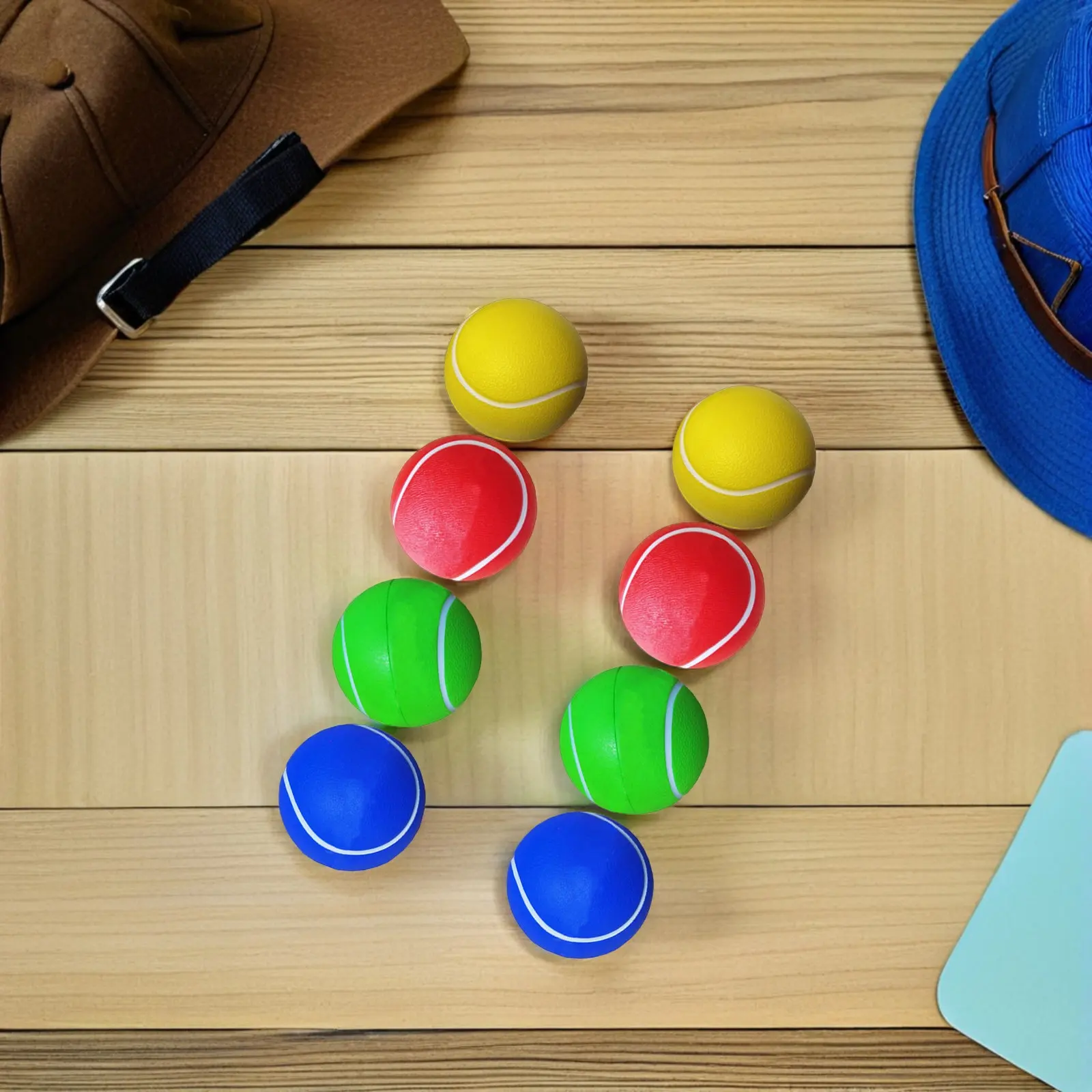 8Pcs Solid Tennis Balls PU Material Crack Resistant Playing Balls Training Equipment Sports Accessory Set Tennis Accessory
8Pcs Solid Tennis Balls PU Material Crack Resistant Playing Balls Training Equipment Sports Accessory Set Tennis Accessory