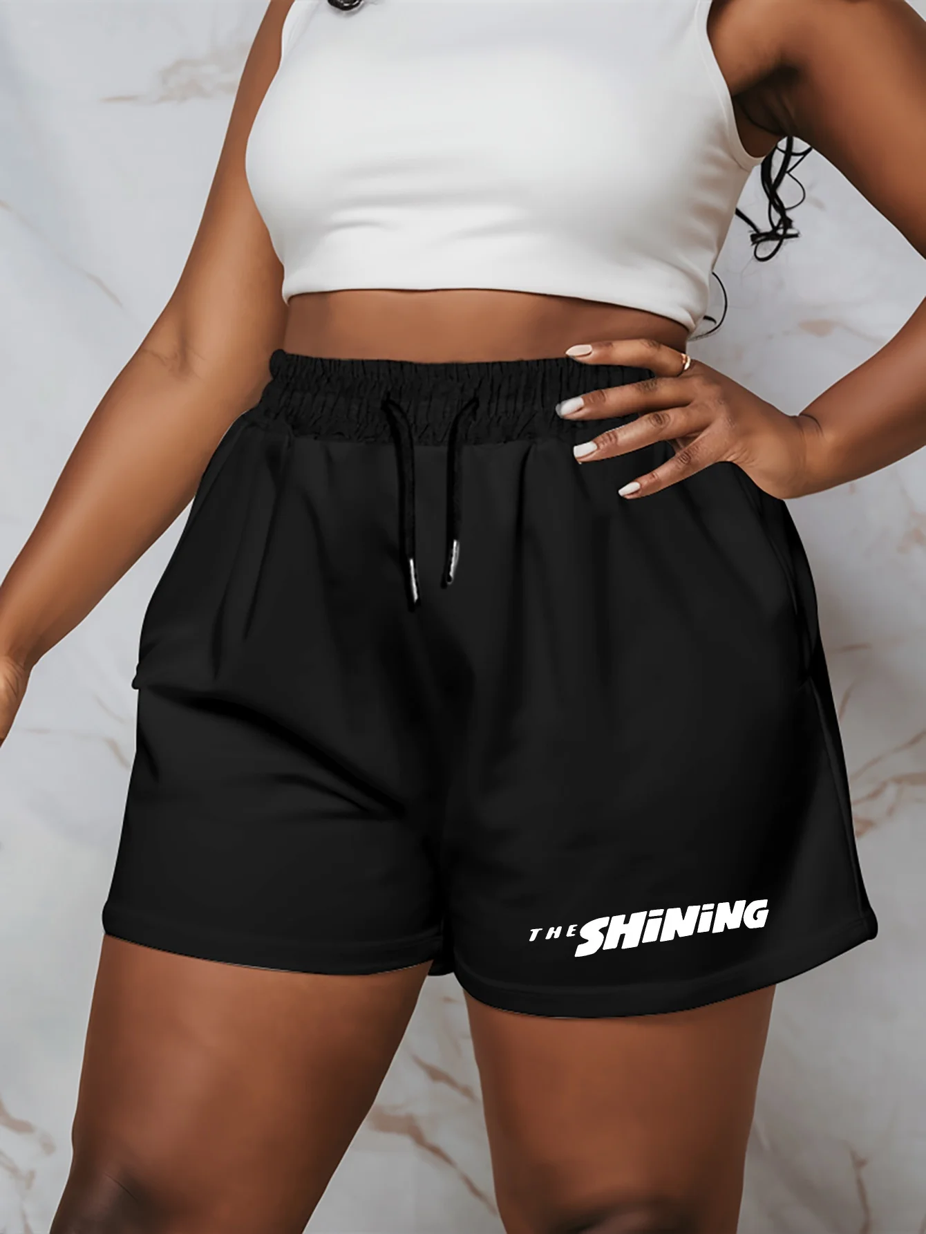 Women's Pattern Sports Shorts Summer Versatile Mid Length Pants Fashionable Outerwear Five Quarter Pants Summer Beach Pants
Women's Pattern Sports Shorts Summer Versatile Mid Length Pants Fashionable Outerwear Five Quarter Pants Summer Beach Pants