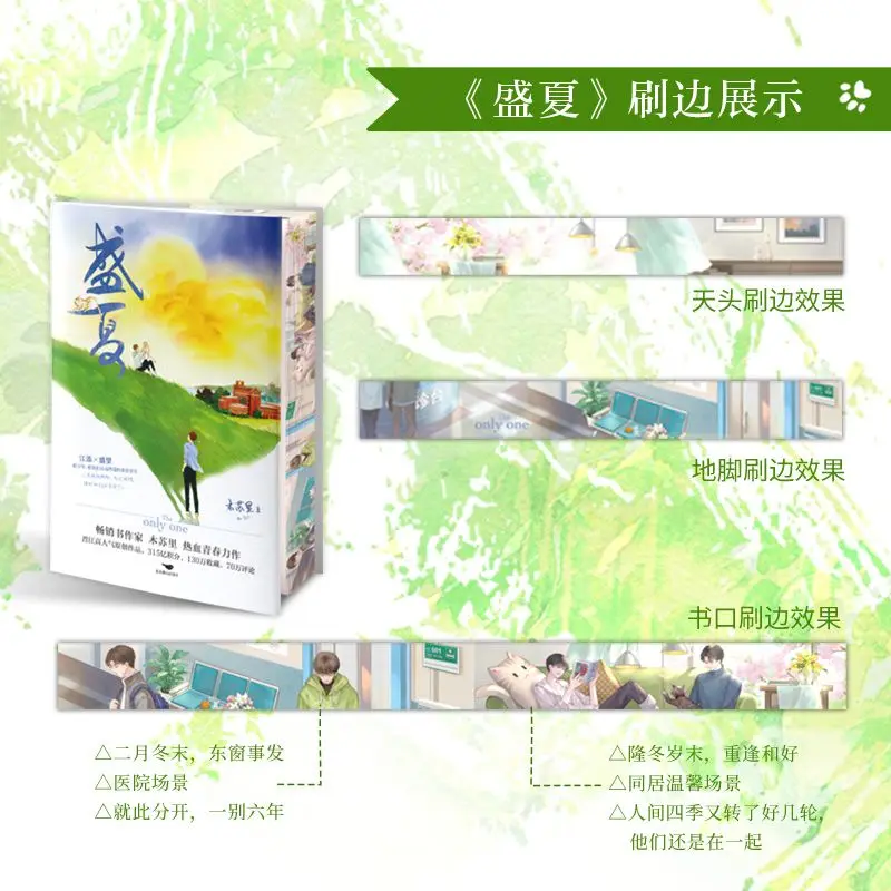 2 Books Summer Edge-brushed Version Jiang Tian, Sheng Wang Dual Male Protagonist Youth Literature Novel Book Moumou Musuli
2 Books Summer Edge-brushed Version Jiang Tian, Sheng Wang Dual Male Protagonist Youth Literature Novel Book Moumou Musuli