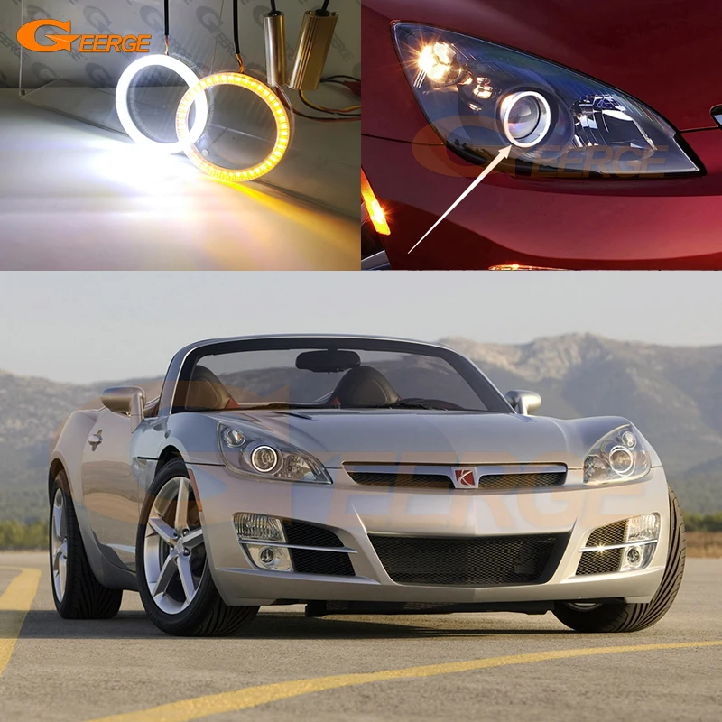 For Saturn Sky 2006 2007 2008 2009 2010 Ultra Bright A/W Switchback Day Light DRL Turn Signal LED Angel Eyes Kit Halo Rings
For Saturn Sky 2006 2007 2008 2009 2010 Ultra Bright A/W Switchback Day Light DRL Turn Signal LED Angel Eyes Kit Halo Rings