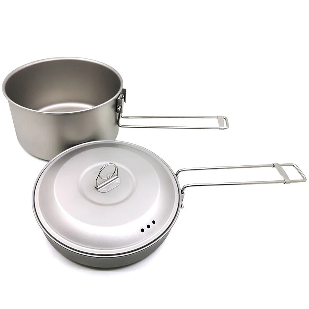 Pot and Pan Camping Cookware Set Outdoor Cooking Tableware for Backpacking Camping
Pot and Pan Camping Cookware Set Outdoor Cooking Tableware for Backpacking Camping