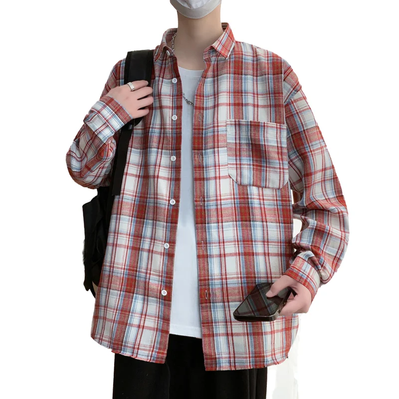 Men's Trendy Long Sleeve Shirt - Spring Summer Cotton Blend Lightweight Breathable Casual Plaid Shirt, Minimalist Utility Wear
Men's Trendy Long Sleeve Shirt - Spring Summer Cotton Blend Lightweight Breathable Casual Plaid Shirt, Minimalist Utility Wear