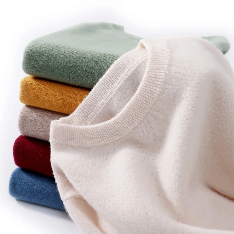 New 100% Wool Sweater Men's Autumn And Winter Round Neck Long Sleeved Pullover Sweater Loose Knit Cashmere Sweater Korean Versio
New 100% Wool Sweater Men's Autumn And Winter Round Neck Long Sleeved Pullover Sweater Loose Knit Cashmere Sweater Korean Versio