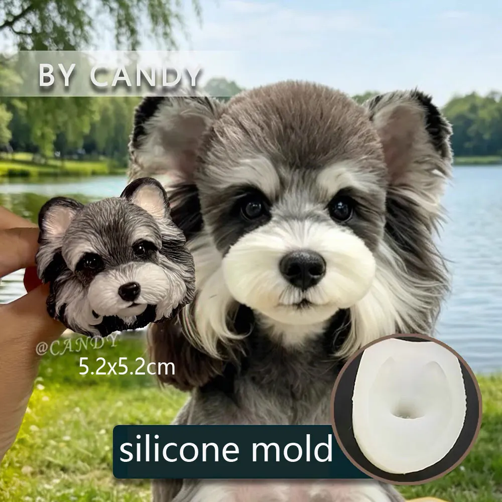 Schnauzer Dog Head Silicone Mold for Plaster Candle Fondant Soap, DIY Pet Dog Souvenirs Clay Craft Figurine Ornament
Schnauzer Dog Head Silicone Mold for Plaster Candle Fondant Soap, DIY Pet Dog Souvenirs Clay Craft Figurine Ornament