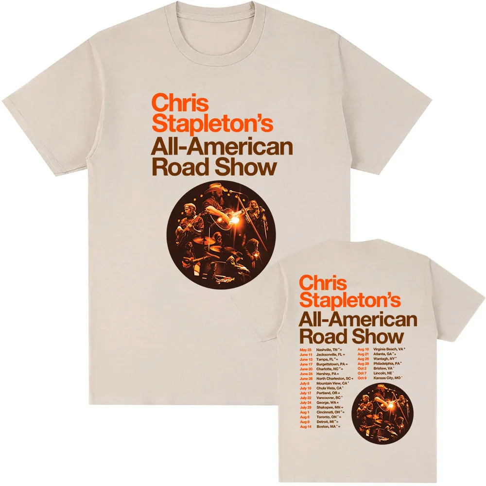 All-American Road Show Tour 2026 T-shirt Band CHRIS STAPLETON Graphic Tshirts Unisex Streetwear Cotton Short Sleeve Men T Shirt
All-American Road Show Tour 2026 T-shirt Band CHRIS STAPLETON Graphic Tshirts Unisex Streetwear Cotton Short Sleeve Men T Shirt
