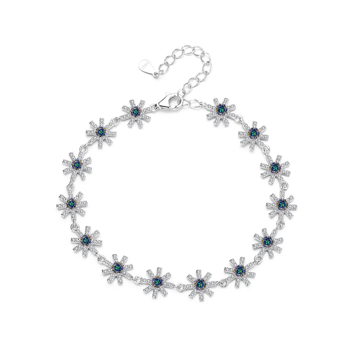 S925 Sterling Silver Jewelry 1.4ct VVS1 GRA Certificate Moissanite Flower Bracelets for Women Can Custom IGI Certificate
S925 Sterling Silver Jewelry 1.4ct VVS1 GRA Certificate Moissanite Flower Bracelets for Women Can Custom IGI Certificate