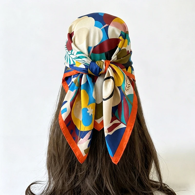 Female Scarf Wraps Hijab Fashion Turban Print Luxury Square Headscarf Headband Neckerchief Bandana Shawl Windproof Handkerchief
Female Scarf Wraps Hijab Fashion Turban Print Luxury Square Headscarf Headband Neckerchief Bandana Shawl Windproof Handkerchief