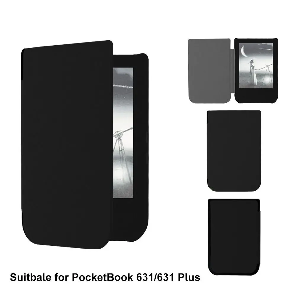 Auto Sleep/Wake 6 inch E-Reader Case Wear-resistant Leather Folio Cover Microfiber Lining Shockproof for PocketBook 631/631 Plus
Auto Sleep/Wake 6 inch E-Reader Case Wear-resistant Leather Folio Cover Microfiber Lining Shockproof for PocketBook 631/631 Plus