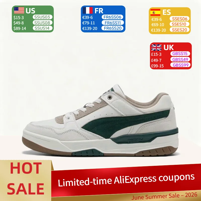 Puma REBOUND Casual, Versatile, Durable, Comfortable, Non-Slip, Lightweight Low-Top Sneakers (Unisex) White/Green 400214-09
Puma REBOUND Casual, Versatile, Durable, Comfortable, Non-Slip, Lightweight Low-Top Sneakers (Unisex) White/Green 400214-09