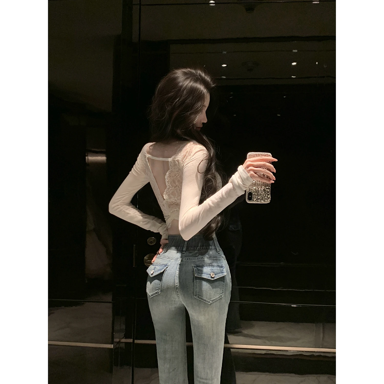 High Waist Flared Jeans Women's Spring Summer New Style Personality Lift Butt Long Pants Casual Style Syqiao Brand
High Waist Flared Jeans Women's Spring Summer New Style Personality Lift Butt Long Pants Casual Style Syqiao Brand
