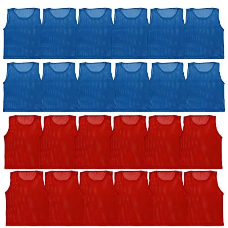 LITEMESH Pinnies Set of 12/24 Practice Vests Youth Pinnies, Pennies for Sports Youth, and Scrimmage Vests
LITEMESH Pinnies Set of 12/24 Practice Vests Youth Pinnies, Pennies for Sports Youth, and Scrimmage Vests