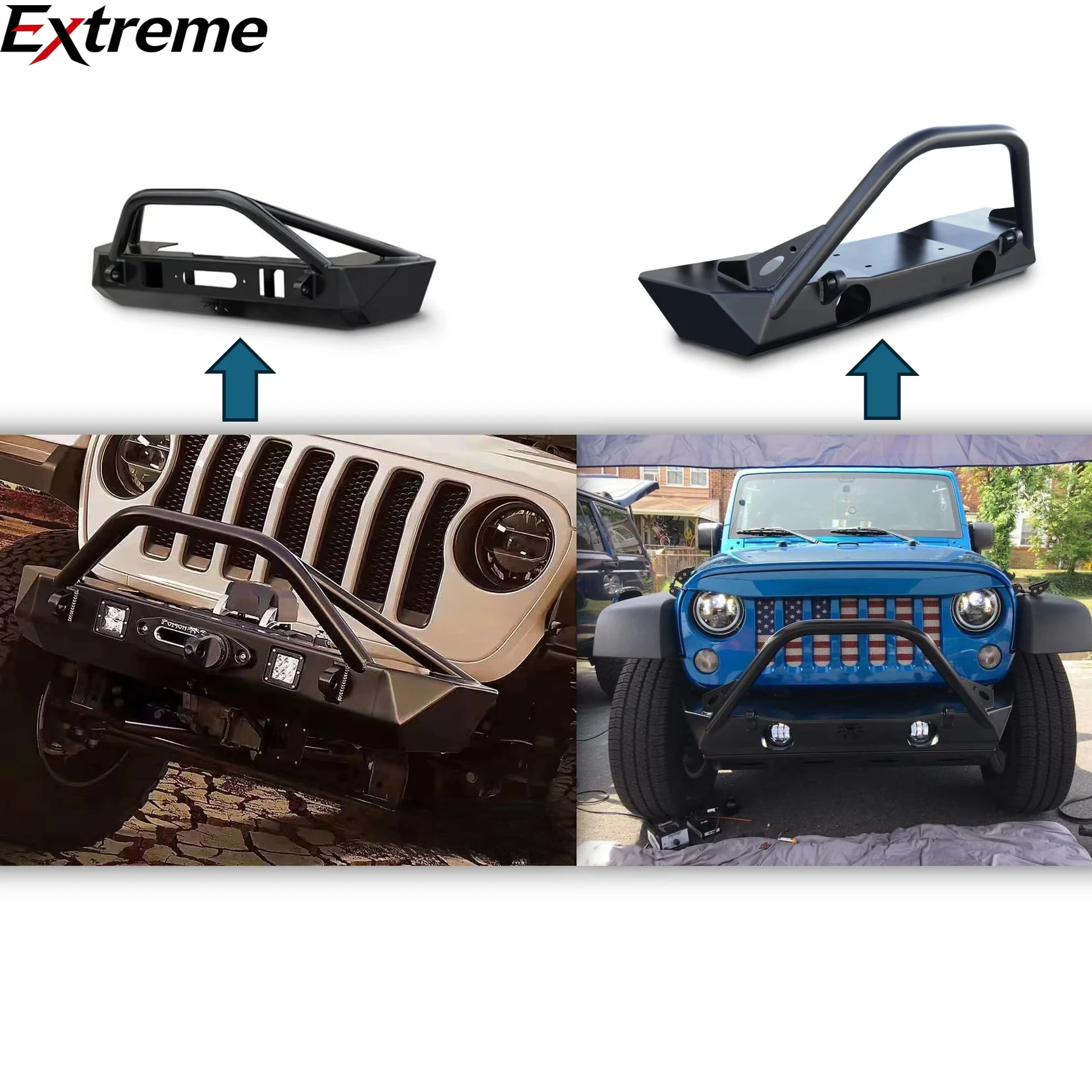 LUFENG New High Quality 4x4 Offroad Steel Front Bumper with Tube for for JK 07-17 JL 2018+ Gladiator JT
LUFENG New High Quality 4x4 Offroad Steel Front Bumper with Tube for for JK 07-17 JL 2018+ Gladiator JT