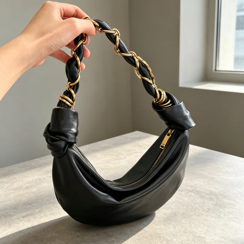 2026 Luxury Women Cowhide Crescent Underarm Bag Minimalist Genuine Leather Handbag Versatile Commuter Shoulder Crossbody Bag Soft Solid Color Daily Fashion Purse
2026 Luxury Women Cowhide Crescent Underarm Bag Minimalist Genuine Leather Handbag Versatile Commuter Shoulder Crossbody Bag Soft Solid Color Daily Fashion Purse