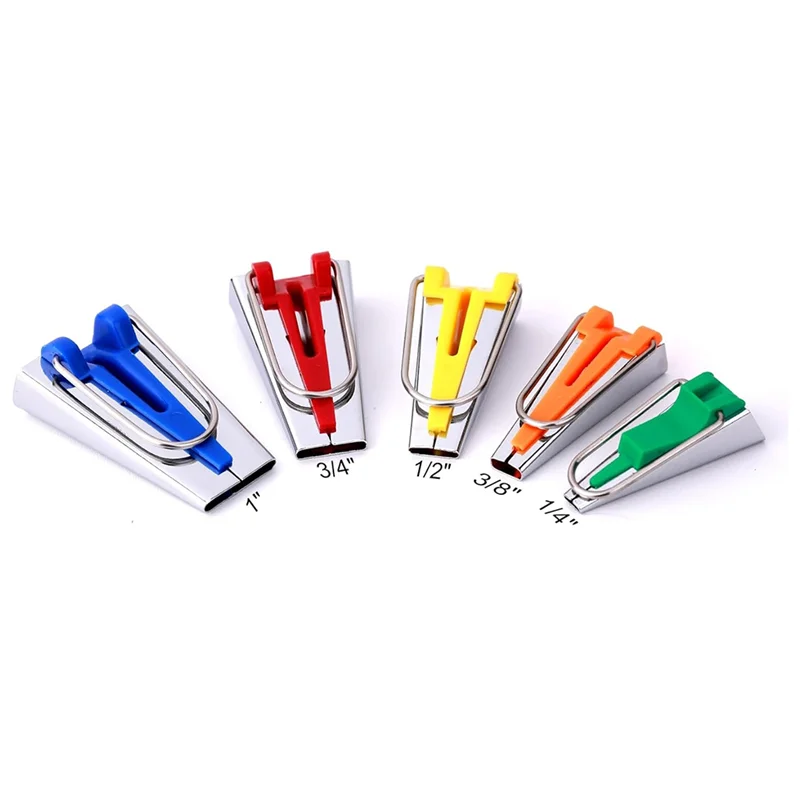 High Quality-5 Sizes Bias Tape Makers, Bias Binding Tape Making Tool For Fabric Quilting Sewing,Customize, Solidly Bias Quilting
High Quality-5 Sizes Bias Tape Makers, Bias Binding Tape Making Tool For Fabric Quilting Sewing,Customize, Solidly Bias Quilting