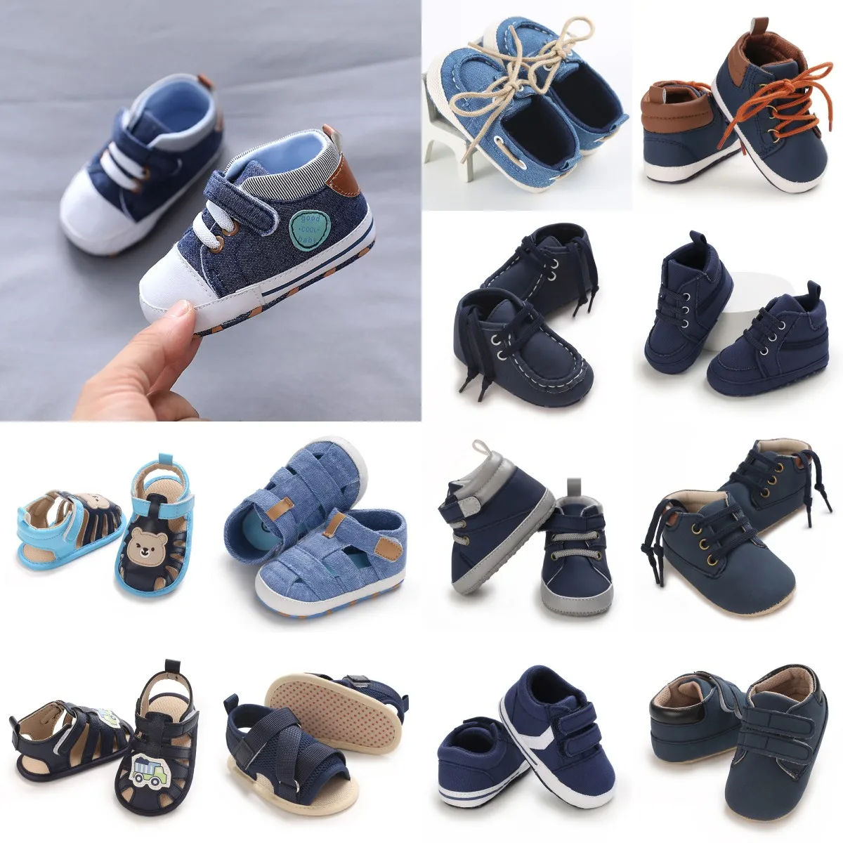 0-1Year Baby Boys Blue Casual Shoes Soft Sole Anti-slip High Quality PU Hot Selling Multiple choice 2026 Baby New Fashion
0-1Year Baby Boys Blue Casual Shoes Soft Sole Anti-slip High Quality PU Hot Selling Multiple choice 2026 Baby New Fashion